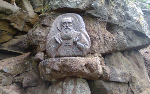 Валаам. Икона прп. Александра Свирского
