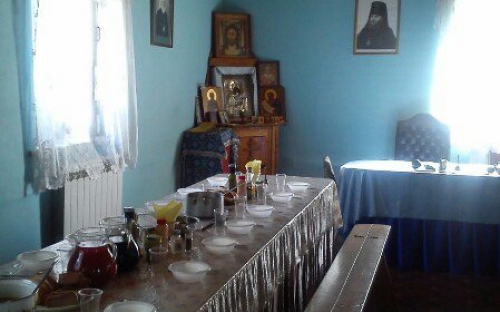 Пушкинские Горы. В трапезной